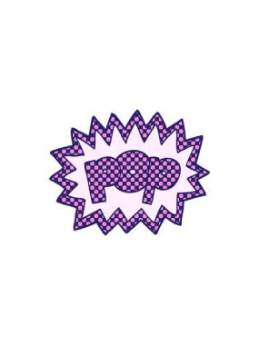 Çizgi roman tarzı pop sembolünün yıldız patlaması etkisi animasyonu