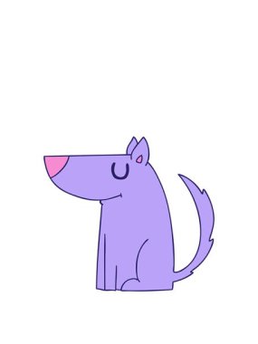 Çizgi film köpeğinin animasyonunu genişletiyorum.