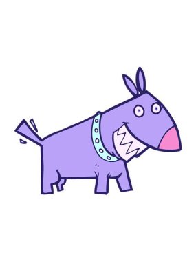 Teriyer köpek çizgi filminin hareketli animasyonu