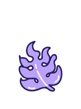 Brezilya bölgesi canavar bitki yaprağının hareketli animasyonu