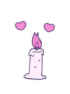 dönen kalpler mum animasyonu