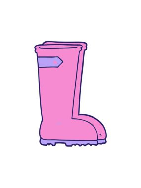 Wellington çizmelerinin titreşimli animasyonu