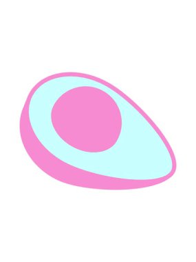 bir avokado çizgi filminin efekt canlandırması