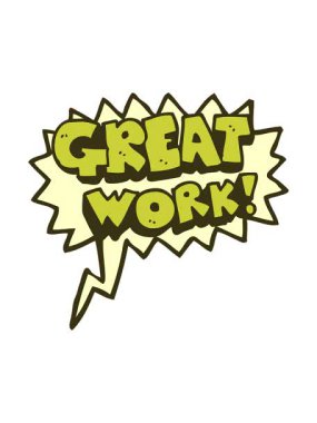 Büyük çalışma el yazısıyla çizilmiş konuşma balonu karikatür sembolünün renk animasyonu değişiyor