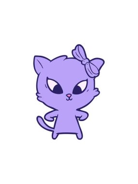 Çizgi film kedisinin yıldız patlaması etkisi animasyonu