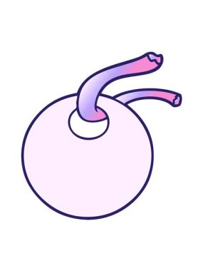 Karikatür hediye etiketinin titreşimli hareketi