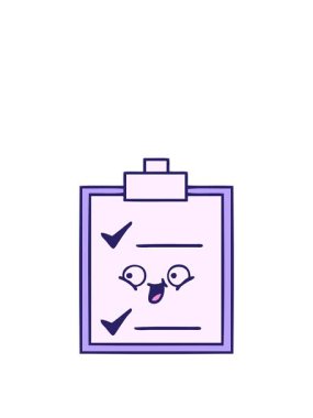 Bir kontrol listesinin sevimli karikatürünün animasyonunu genişletiyorum