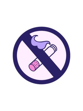 Sigara içilmeyen bir tabelanın yıldız patlaması etkisi animasyonu