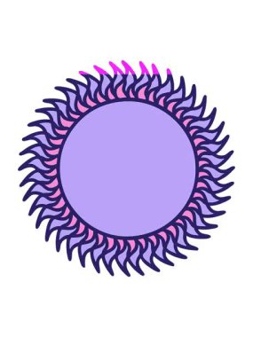 Parlayan güneşin görüntüsünün animasyonunu güçlendir