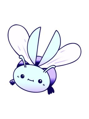 Değişken gölgeli uçan böceklerin neon ışık efekti animasyonu