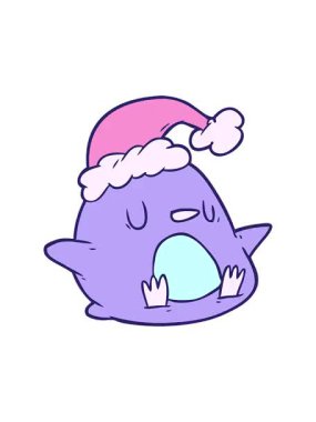 Bir noel pengueninin sevimli çizgi filminin animasyonunu renklendir