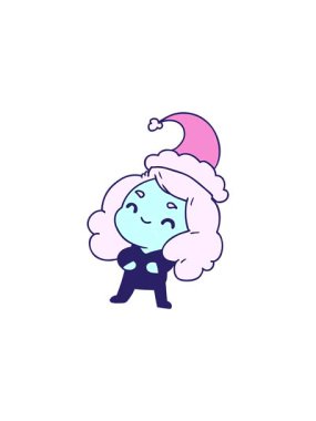 Kawai kızının neşeli çizgi filminin canlandırması.