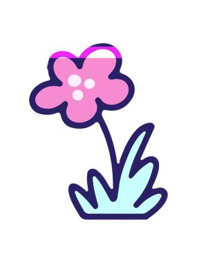 Basit bir çiçek tasarımı çiziminin animasyonunu güçlendir