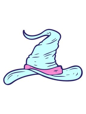 Çizgi film sihirbazları şapkasının animasyonunu aç.