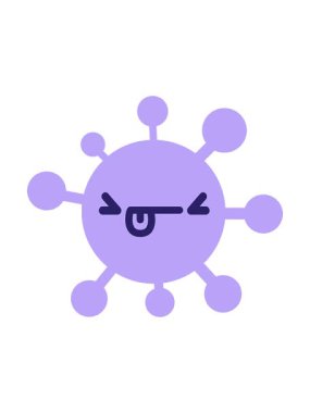 Öfkeli virüs dizaynının basınçlı animasyonu