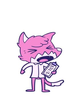 Kızgın tilki çizgi filminin hareketli animasyonu