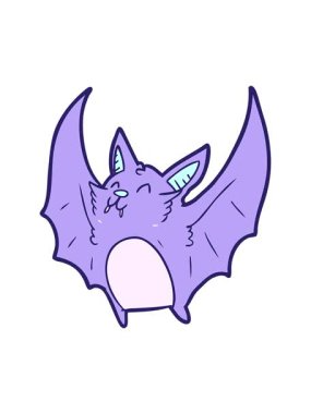 Çizgi film vampirlerinin cadılar bayramı yarasasının parlak ışık efekti