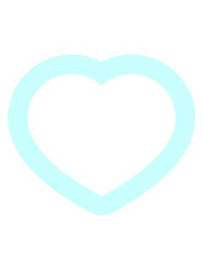 Bir kalp sembolü grafik simgesinin ışık efekti canlandırması