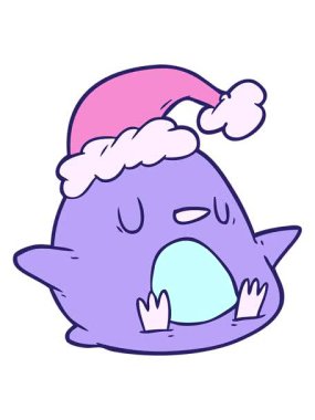 Tatlı penguen karikatürünün hareketli animasyonu