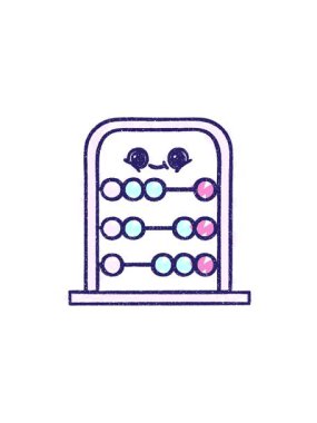 Abaküs Tebeşir Çizim Tasarımı 'nın radyoaktif parlak animasyonu