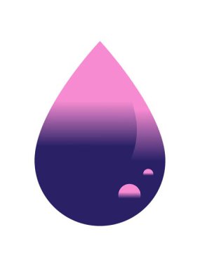 Kan damlası grafik çizim simgesinin ışık efekti canlandırması