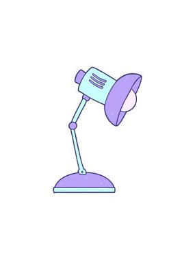 Çizgi film lambasının radyoaktif parlak animasyonu