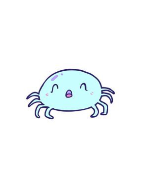 Cadılar Bayramı örümceği çiziminin radyoaktif parlayan animasyonu