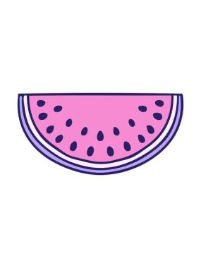 karpuz karpuzunun el çizimi animasyonunun efekti