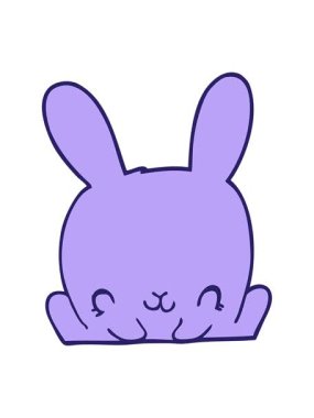 Bir tavşan çizgi filminin animasyonunu salla ve durdur