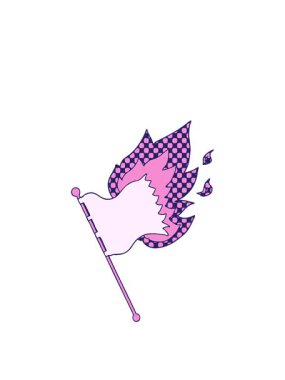 Çizgi film yanan bayrağın animasyonunu kaldırıyorum.