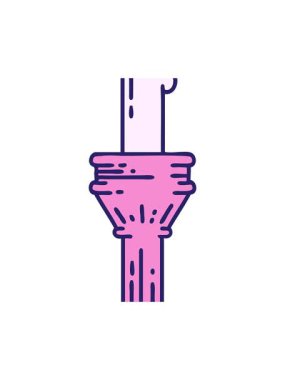 Bir şamdanın ikonik dövme tasarımının hareketli animasyonu