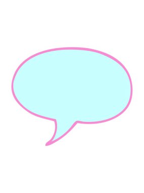 Bir karikatür karalama konuşma baloncuğunun hareketli animasyonu