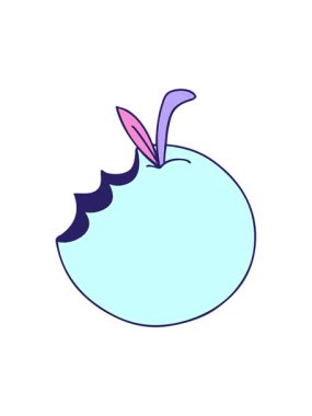 tuhaf bir elma çizgi filminin efekt animasyonunu göster