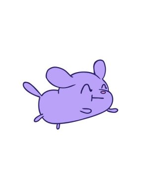 Dikkat çekici çizgi film canlandırması kawaii sevimli köpek.