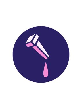 splitting effect animation of drawing of of iron nail