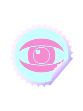 Dikkat çekici göz alıcı grafik vektör dairesel soyma etiketi.