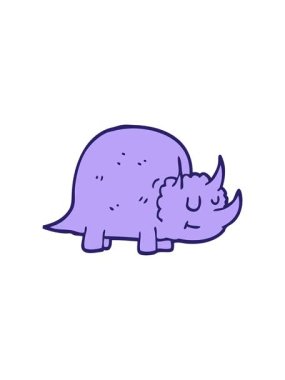 Tarih öncesi karalama yapan bir dinozorun dikkat çekici animasyonu.