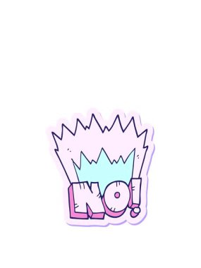 Bir karikatür çıkartmasının animasyonunu uzatmak haykırış yok