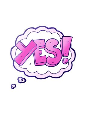 Bob ve düşünce baloncuğu çizgi filminin animasyonunu durdur evet sembolü