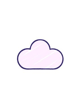 Bulut Tebeşir Çizimi Çiziminin yıldız patlaması etkisi canlandırması