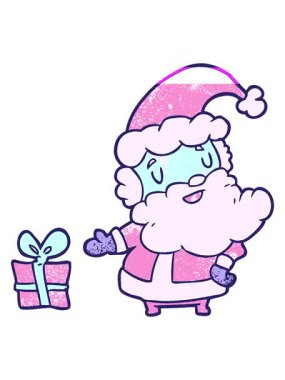 Şimdiki Noel Baba çizgi filminin animasyonunu başlat.