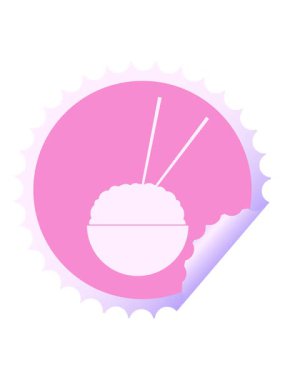 pirinç kase dairesel soyma çıkartmasının animasyonunu bob ve duraklat