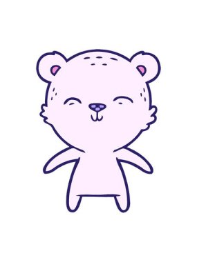 Kutup ayısı çizgi filminin animasyonunu salla ve durdur