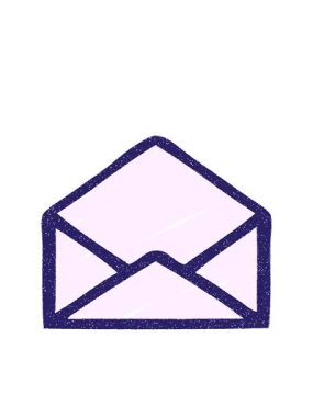 Boş Zarf Tebeşiri Çiziminin hareketli animasyonu