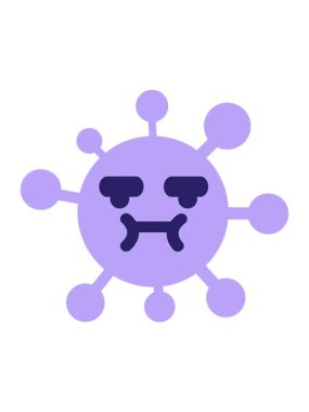 Sinirli virüs çizgi filminin animasyonunu renklendir