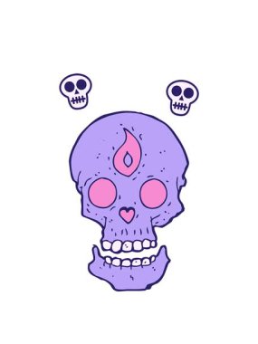 Mistik kafatasının dönen kafatası animasyonu