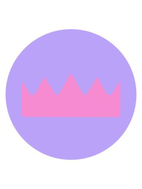 bir tacın ikonik dövme tarzının hareketli animasyonu