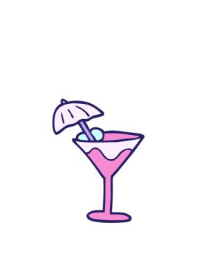 Çizgi film martini içeceklerinin animasyonunu genişletiyorum.