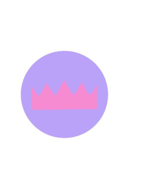 Bir tacın yatay titreşimli ikonik dövme görüntüsü