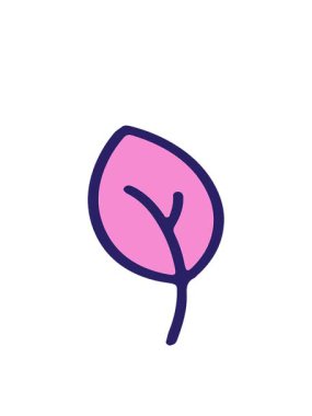 Bahar yaprağı illüstrasyonunun hareketli animasyonu